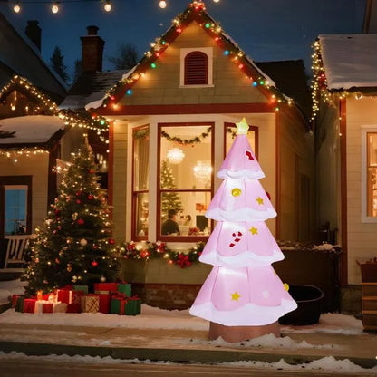 7.2FT Lighted Christmas Inflatable Tree – Yard Decoration