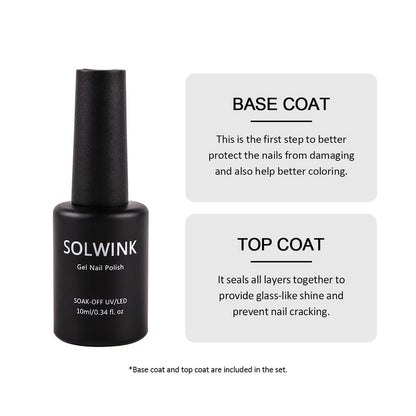 Rock Sugar No Wipe Top Coat Base Coat Hald Gel Blooming Foundation Nail Polish Soak off UV LED Nail Gel