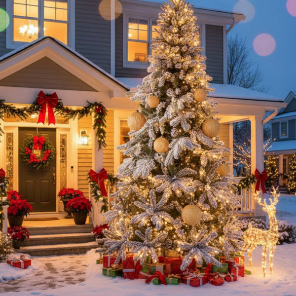 6PCS Glass Christmas Ball Ornaments – Shimmering Festive Hanging Decorations for Xmas Tree & Holiday Parties