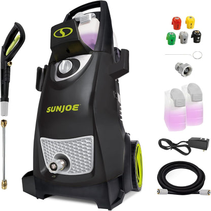Car washing pressure washer with 2030 PSI power and dual detergent tanks