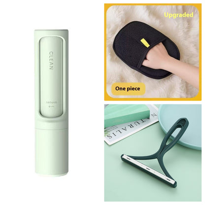 2-in-1 Reusable Pet Hair Remover Brush Self-Cleaning Lint Roller