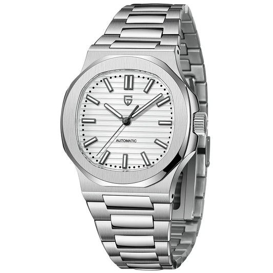 Men’s Automatic Mechanical Barrel Watch Waterproof Steel