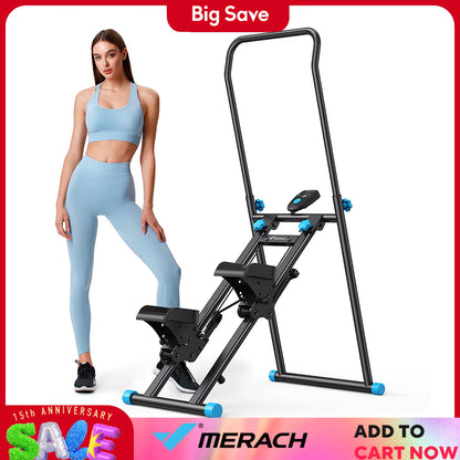 Stair Stepper for Home Gym Exercise New Version Vertical Climber Machine Full-Body Workout Compact Folding Cardio Stepper