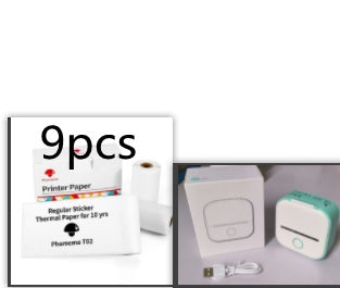 Portable Mini Thermal Label Printer Bluetooth-Compatible Inkless Photo Printer