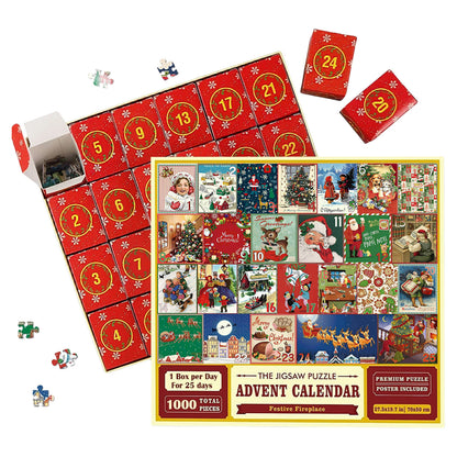 24-Box Christmas Advent Calendar Puzzle | Holiday Countdown Fun
