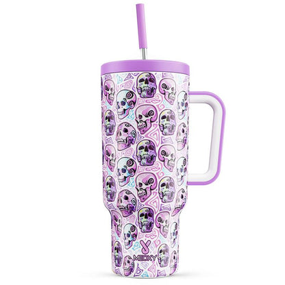 【Halloween Carnival】Meoky 40Oz Reusable Stainless Steel Car Cup,Portable Leak-Proof Water Cup, Keeps Cold for 24 Hours,Suitable for Outdoor Travel,Holiday Gift