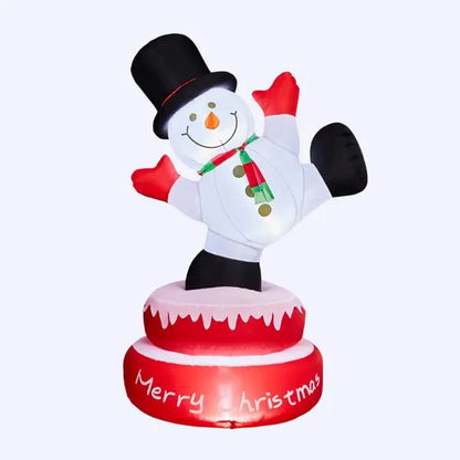 4.8FT Lighted Christmas Inflatable Rotating Snowman