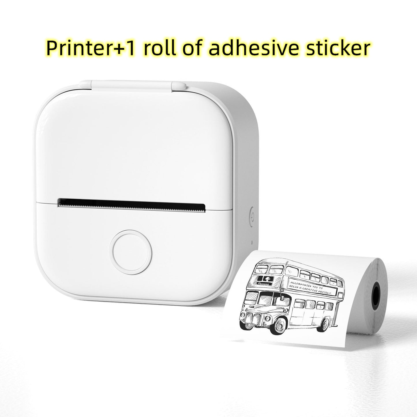 Portable Mini Thermal Label Printer Bluetooth-Compatible Inkless Photo Printer