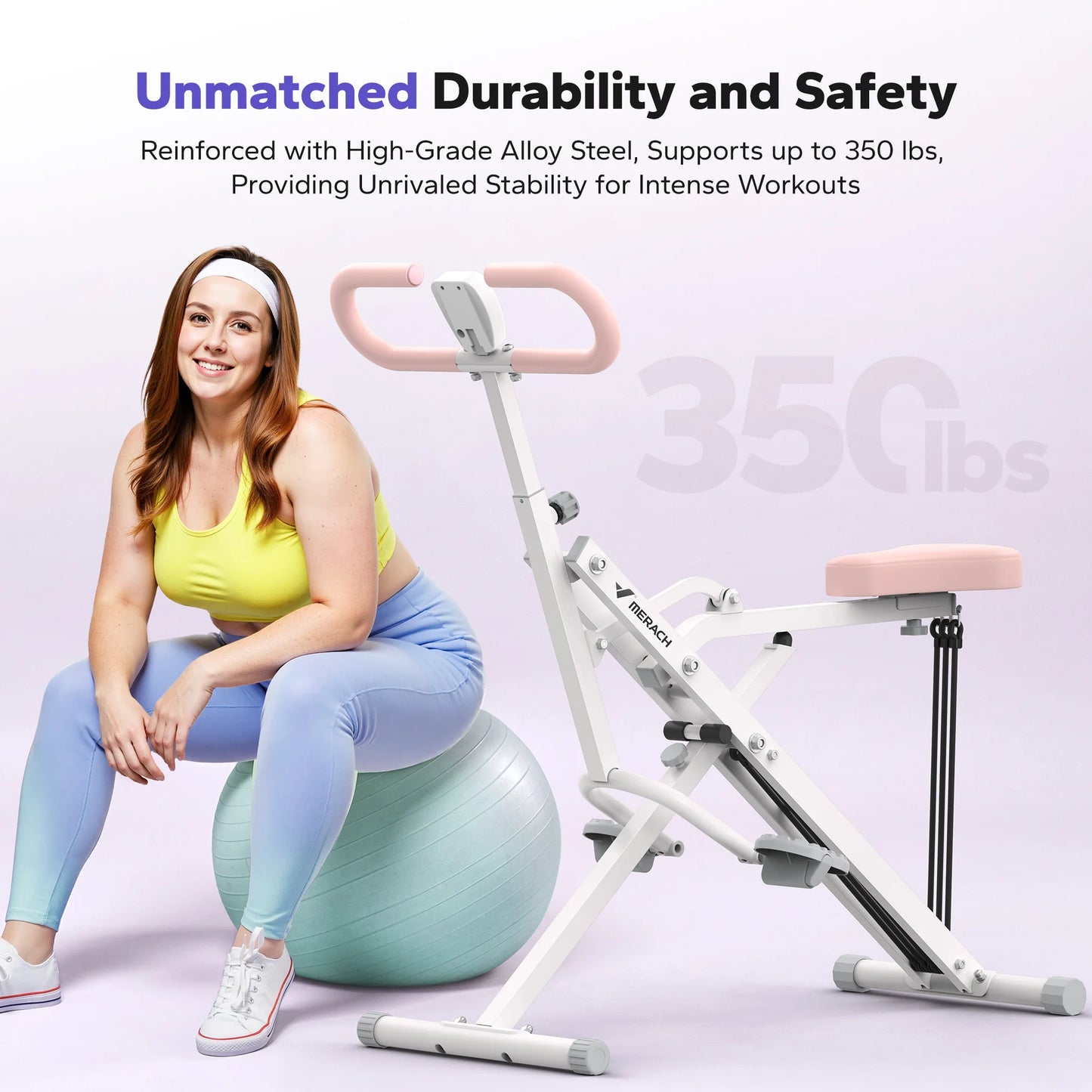 Squat Machine 2In1 Squat Rowing Machine Easy Setup Foldable Exercise Equipment Glute Trainer Machine Glutes Leg Home Fit