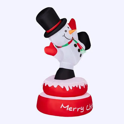 4.8FT Lighted Christmas Inflatable Rotating Snowman