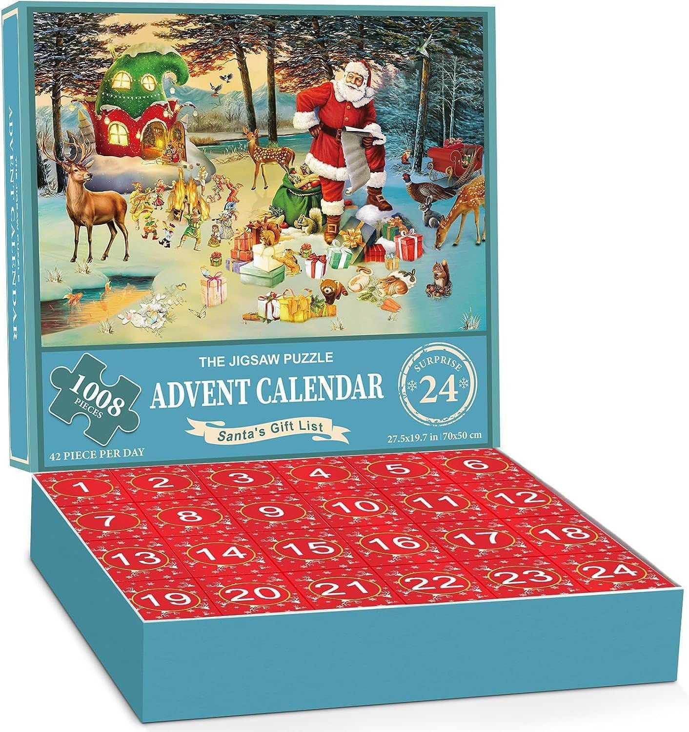 24-Box Christmas Advent Calendar Puzzle | Holiday Countdown Fun