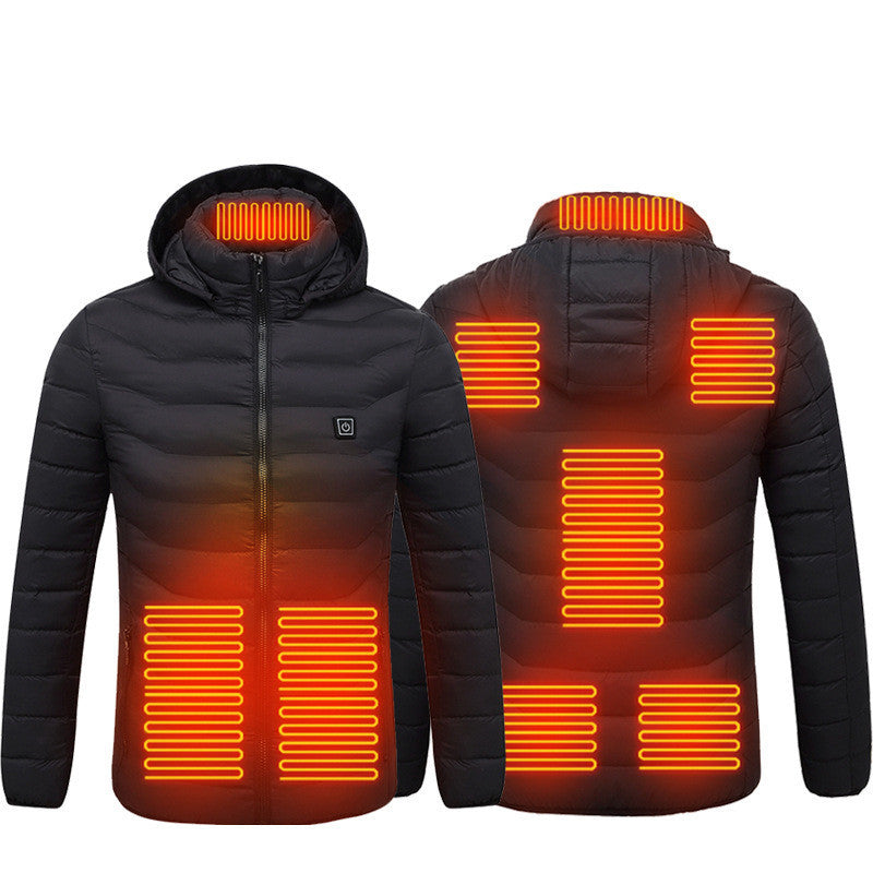 Winter Heated USB Jacket – Electric Cotton Thermal Coat for Men