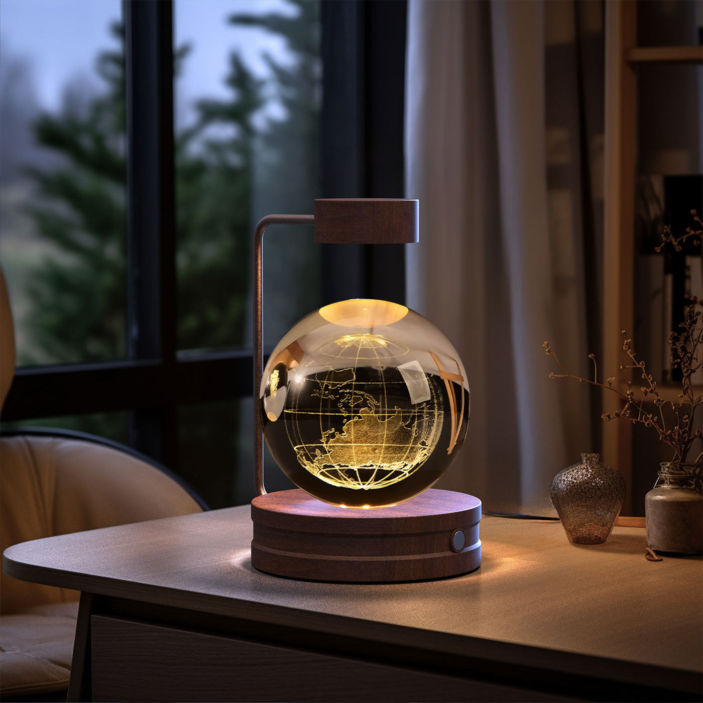 Cosmic Dinosaur Crystal Night Light – USB Bedside Lamp Gift