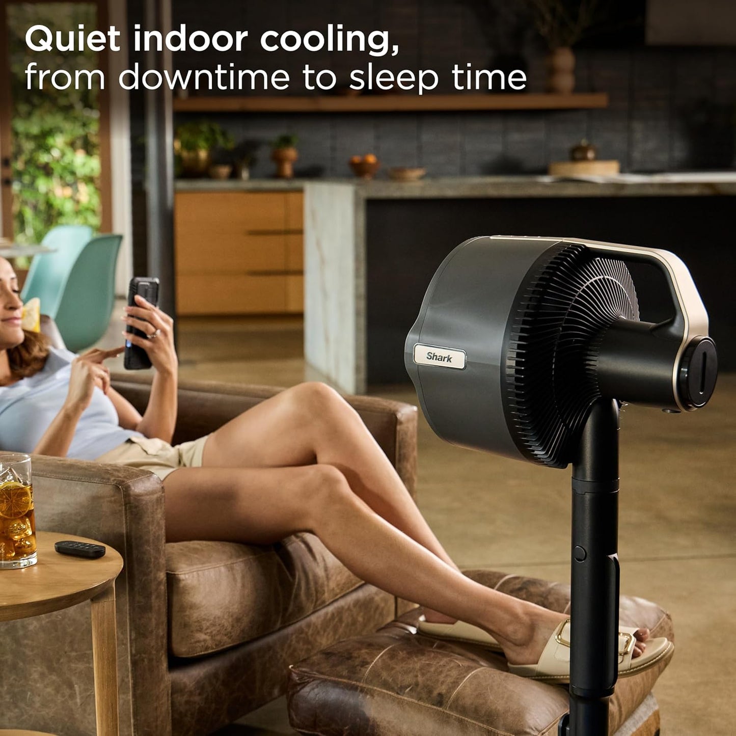 Flexbreeze Pro Mist Fan — Indoor & Outdoor, Integrated Misting, Pedestal to Tabletop, Corded or Cordless, up to 24-Hr Battery, Oscillating, Charcoal Grey, FA302 (2025 Release)