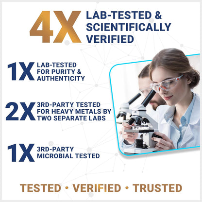 Dr. Berg Maximum Strength 4-In-1 Chelated Magnesium Glycinate with Clean, Potent & Pure Ingredients | 4X Lab-Tested & Verified | USA Formulated Magnesium Supplement Capsules | 150 Capsules