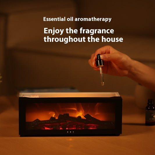 New Flame Aromatherapy Machine – Colorful 3D Flame Essential Oil Diffuser & Humidifier