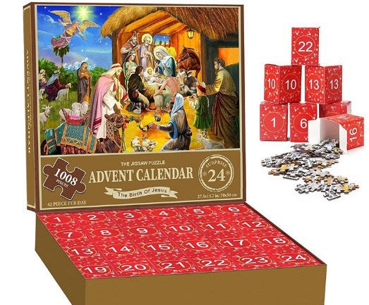 24-Box Christmas Advent Calendar Puzzle | Holiday Countdown Fun