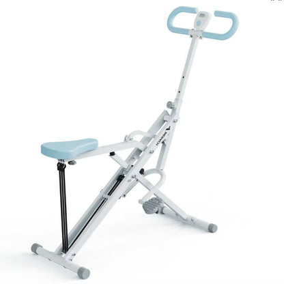 Squat Machine 2In1 Squat Rowing Machine Easy Setup Foldable Exercise Equipment Glute Trainer Machine Glutes Leg Home Fit