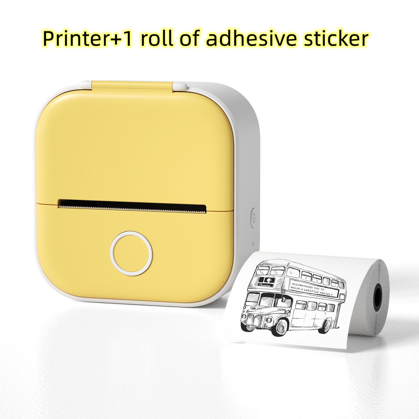 Portable Mini Thermal Label Printer Bluetooth-Compatible Inkless Photo Printer