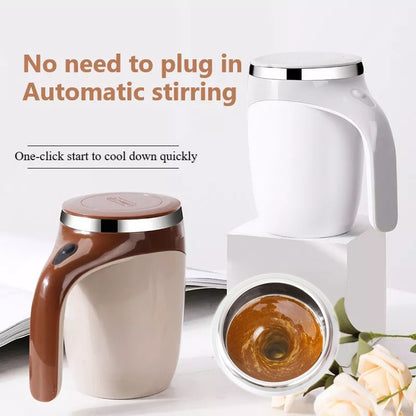 Rechargeable Automatic Stirring Coffee Cup – Magnetic Milkshake Mixer