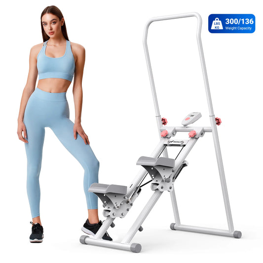 Stair Stepper for Home Gym Exercise New Version Vertical Climber Machine Full-Body Workout Compact Folding Cardio Stepper