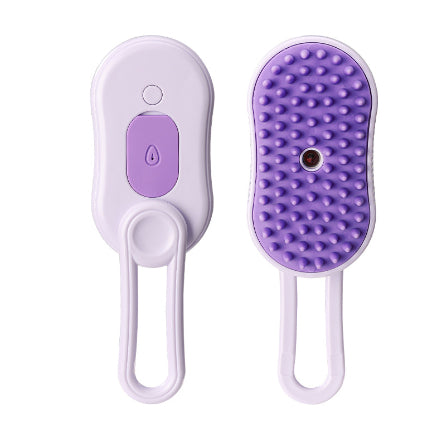 3-in-1 Electric Steam Pet Brush for Cats & Dogs Grooming Comb