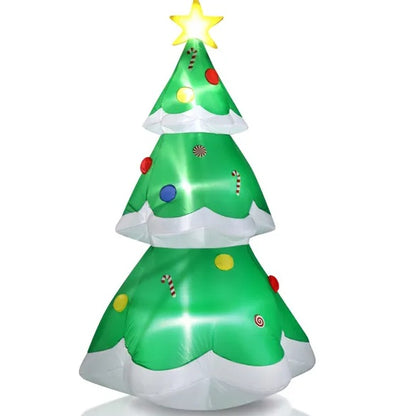 6.9 FT Inflatable Christmas Tree With LED Lights