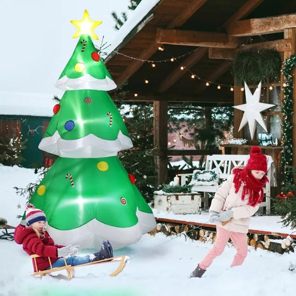 6.9 FT Inflatable Christmas Tree With LED Lights