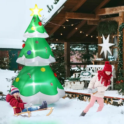 6.9 FT Inflatable Christmas Tree With LED Lights