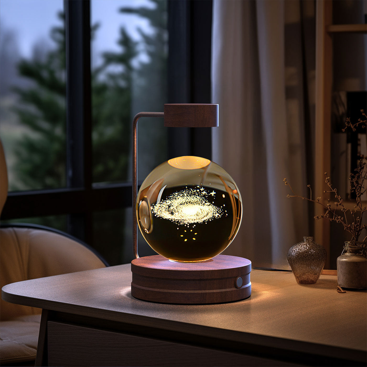 Cosmic Dinosaur Crystal Night Light – USB Bedside Lamp Gift