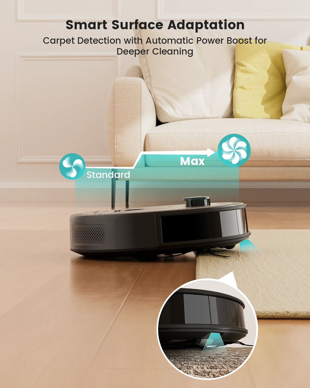 M330 Pro Robot Vacuum and Mop Combo, 5000Pa,Dtof Lidar Navigation, Alexa/Google/Wifi,Ideal for Pet Hair