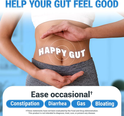 Diagram explaining how probiotics can help support and repair a leaky gut lining.