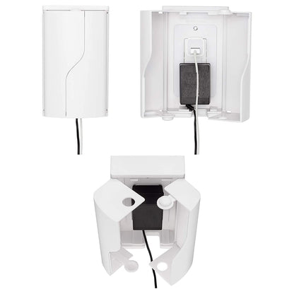 Secure outlet cover box for child safety installed on wall
