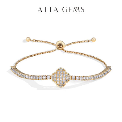 tennis bracelet showcasing gold plating and sparkling moissanite