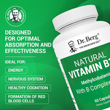 Vegan B12 Supplement capsules close-up, plant-based methylcobalamin with B complex
